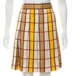 Marc Jacobs pleated yellow skirt